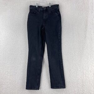 Everlane‎ Black Denim The Orginal Cheeky Jean Womens Organic Cotton Size 26